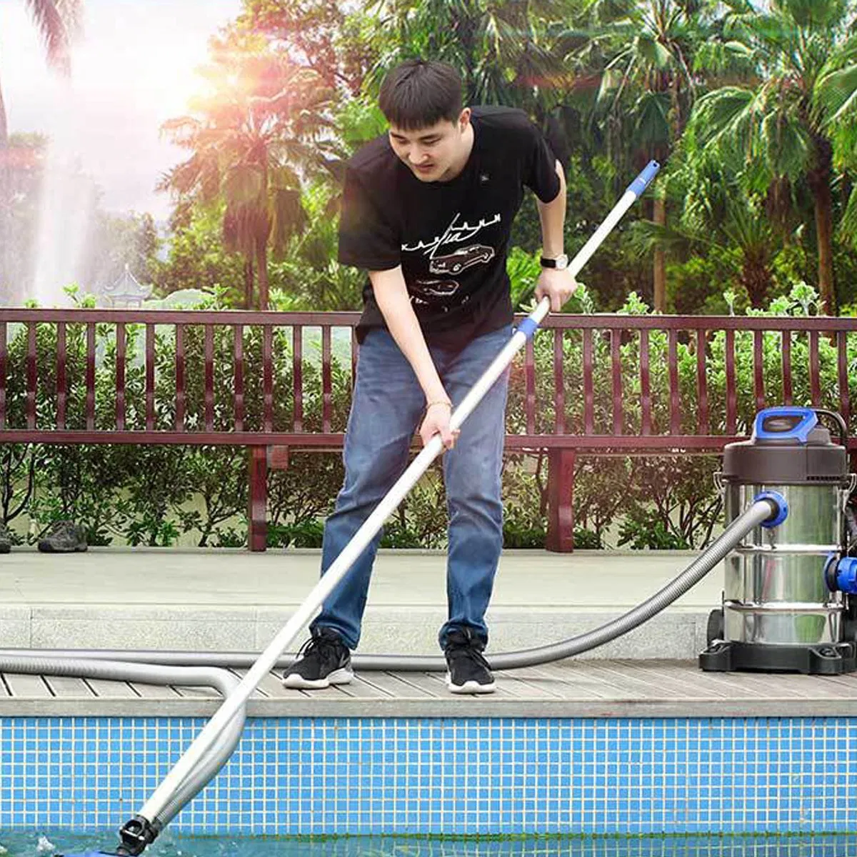 Sunsun 1200W Dirt Suction Motor Pool Sump Pump Pond Vacuum Cleaner