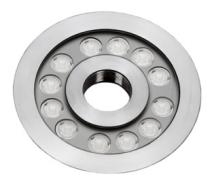 24W IP68 LED Underwater Light High Power Fountain Light RGBW Square Garden Parking Lot