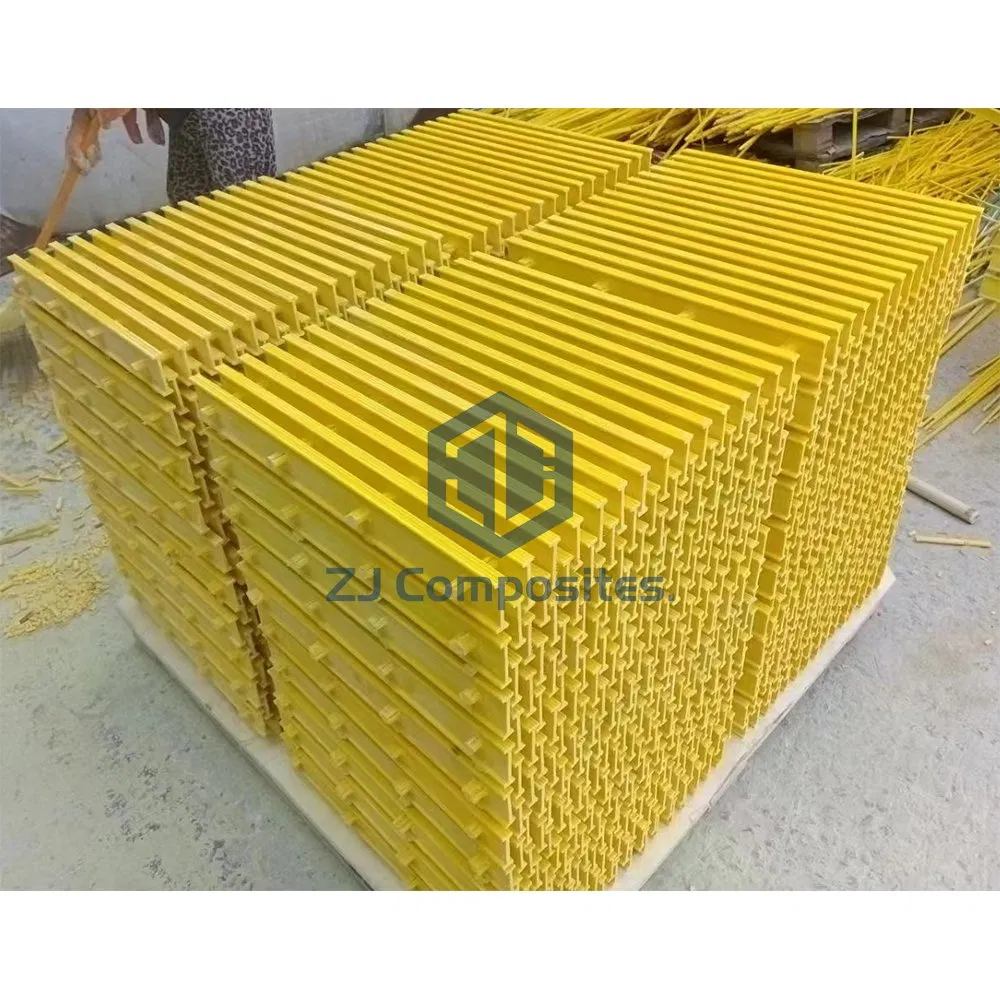 Heavy Duty GRP Pultruded Grating Maintenance Free Factory Production
