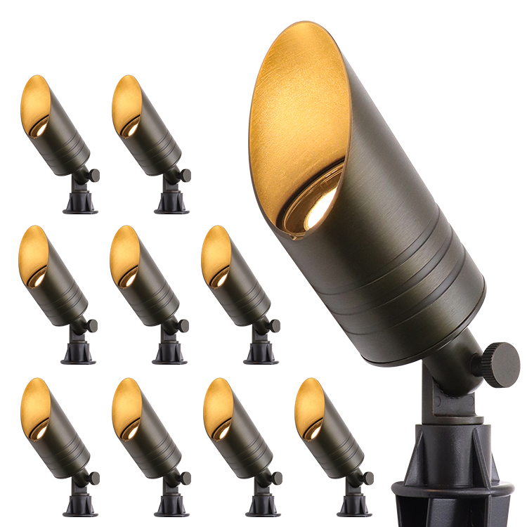 Outdoor Waterproof Landscaping Decoration Garden Tree Low Voltage Landscape Lighting up Spotlights