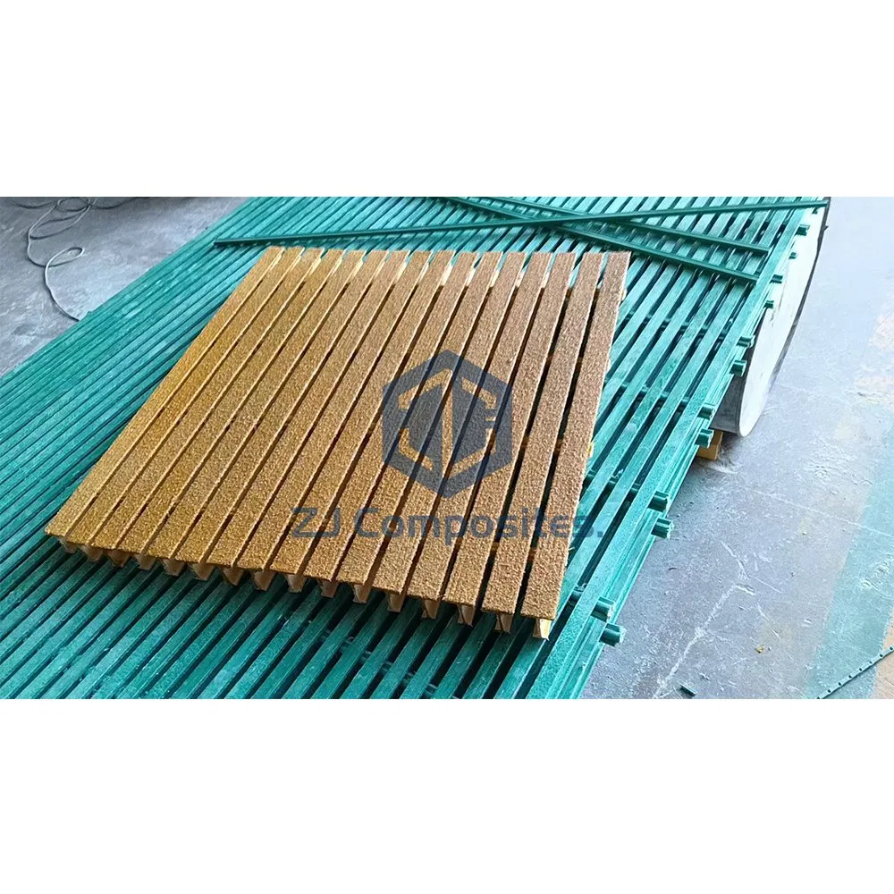 Heavy Duty GRP Pultruded Grating Maintenance Free Factory Production