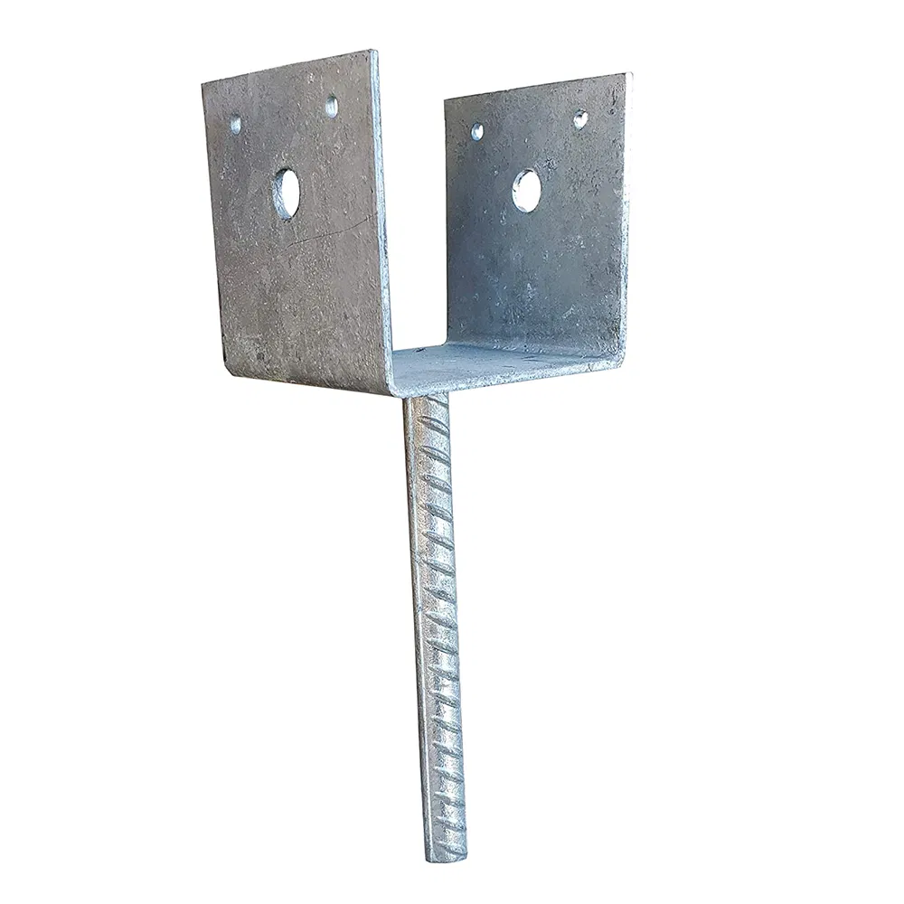 Wooden Square Column Fence Base Foot Recessed Collar Post Anchor