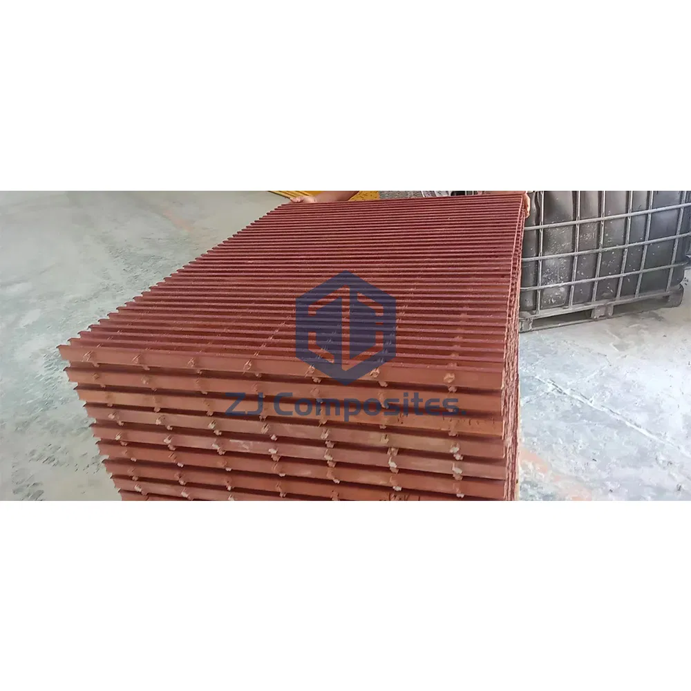 Heavy Duty GRP Pultruded Grating Maintenance Free Factory Production