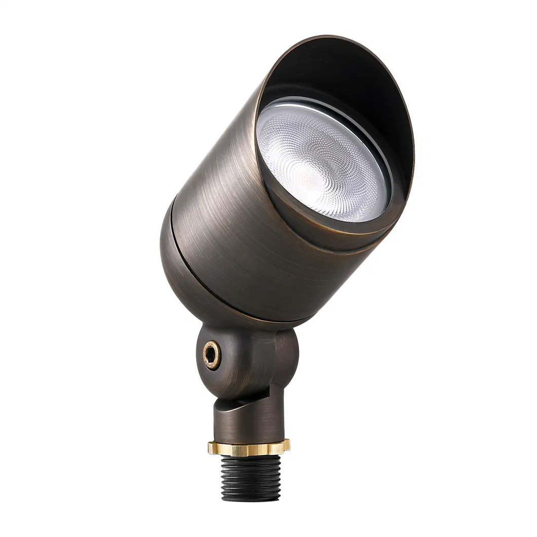 Brass LED Landscape Spotlight Features