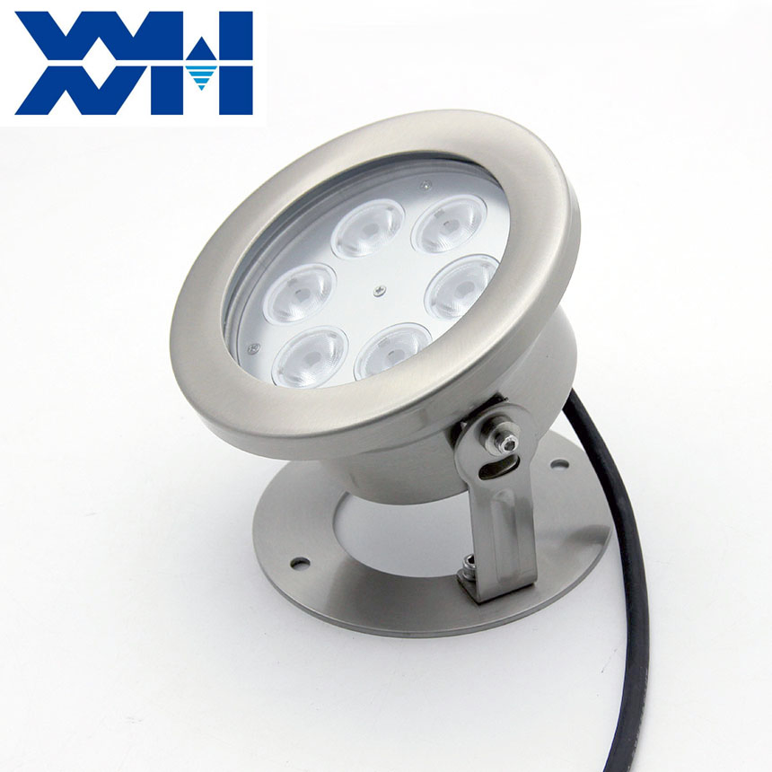 IP68 6-Wire RGBW Color Changing Spot Swimming Pool Pond Fountain LED Underwater Light