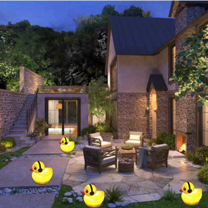 Sola Duck Lamp Waterproof Solar Floating Pool Light for Garden IP65 Rated