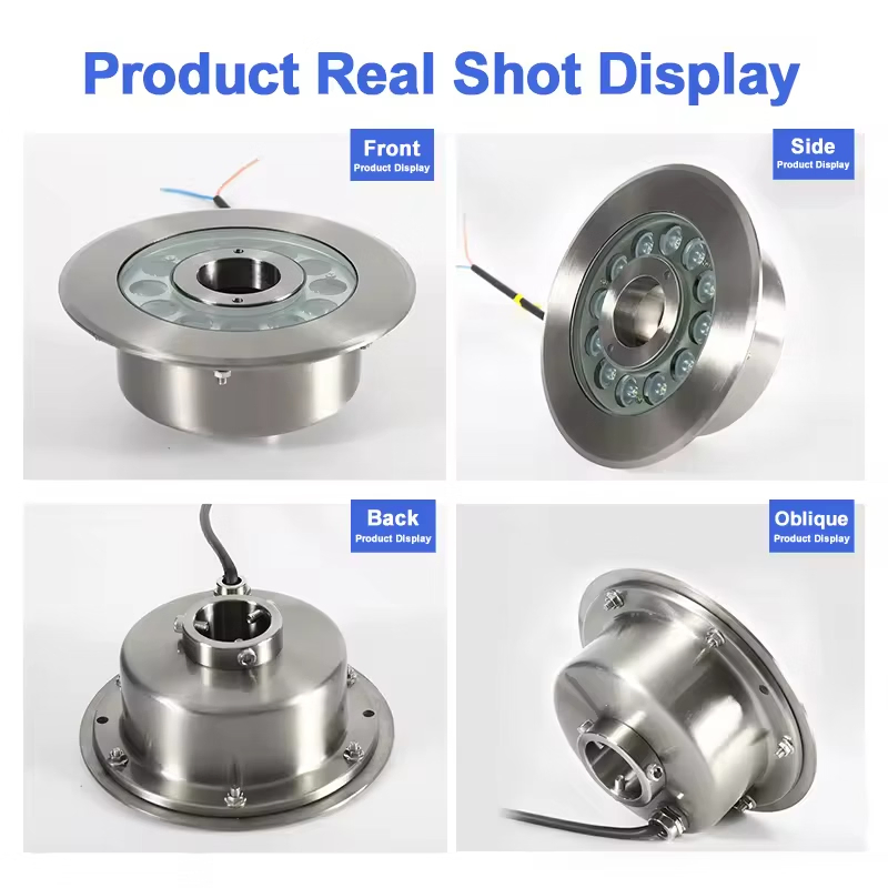 Hot Sale Stainless Steel Fountain Lighting LED Music Fountain Light RGB LED Fountain Light