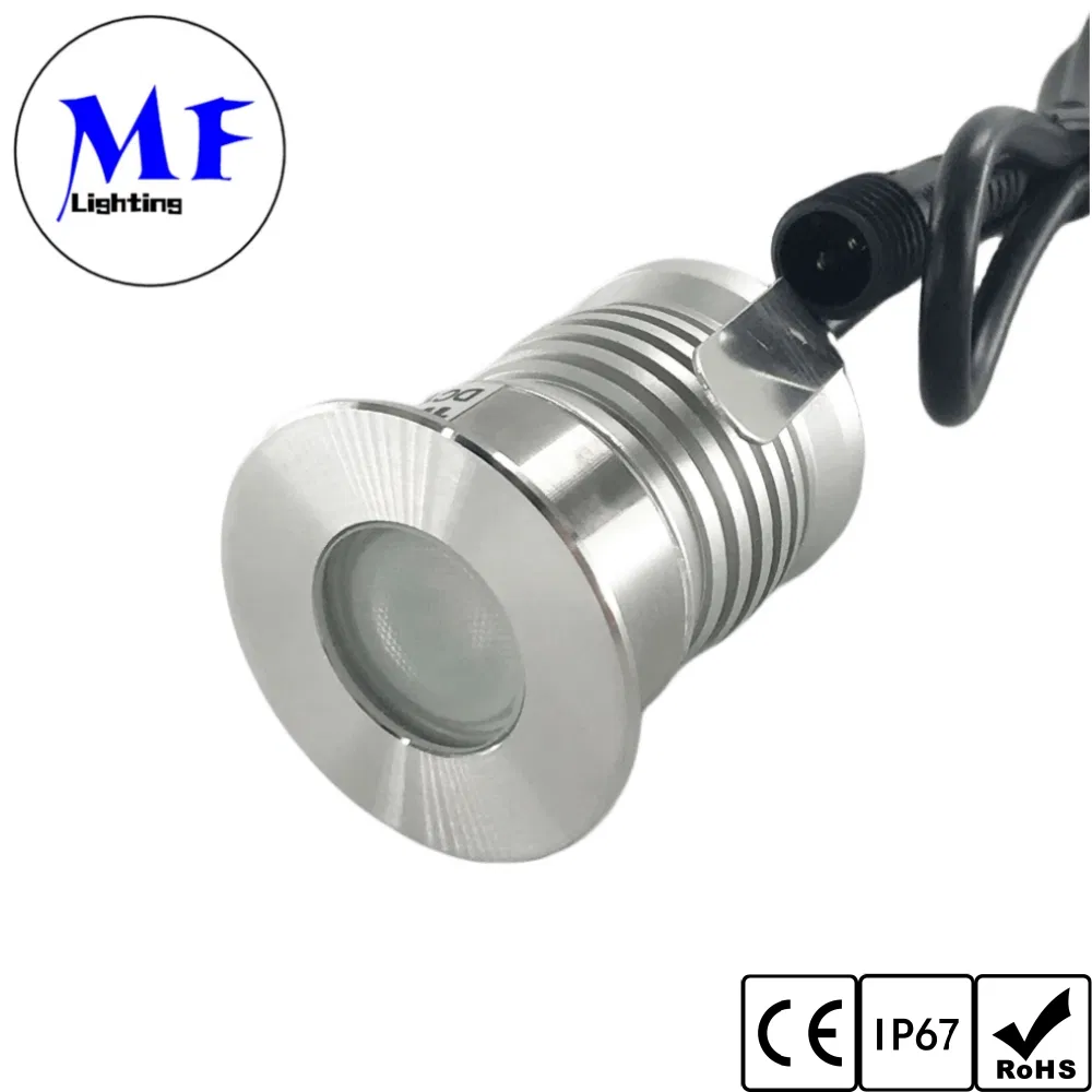 16yrs Manufacture 3years Warranty IP67 Pool Landscape Outdoor Waterproof Aluminum+Stainless Steel 1 2 3W Buried Ground Inground DC12-24V LED Underground Light