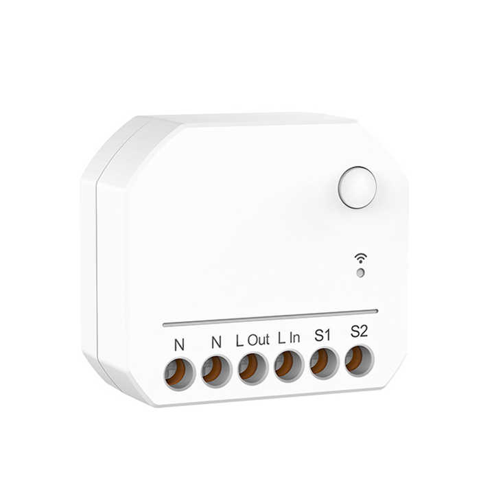Smart WiFi Mini Switch Module for Voice-Controlled Lighting