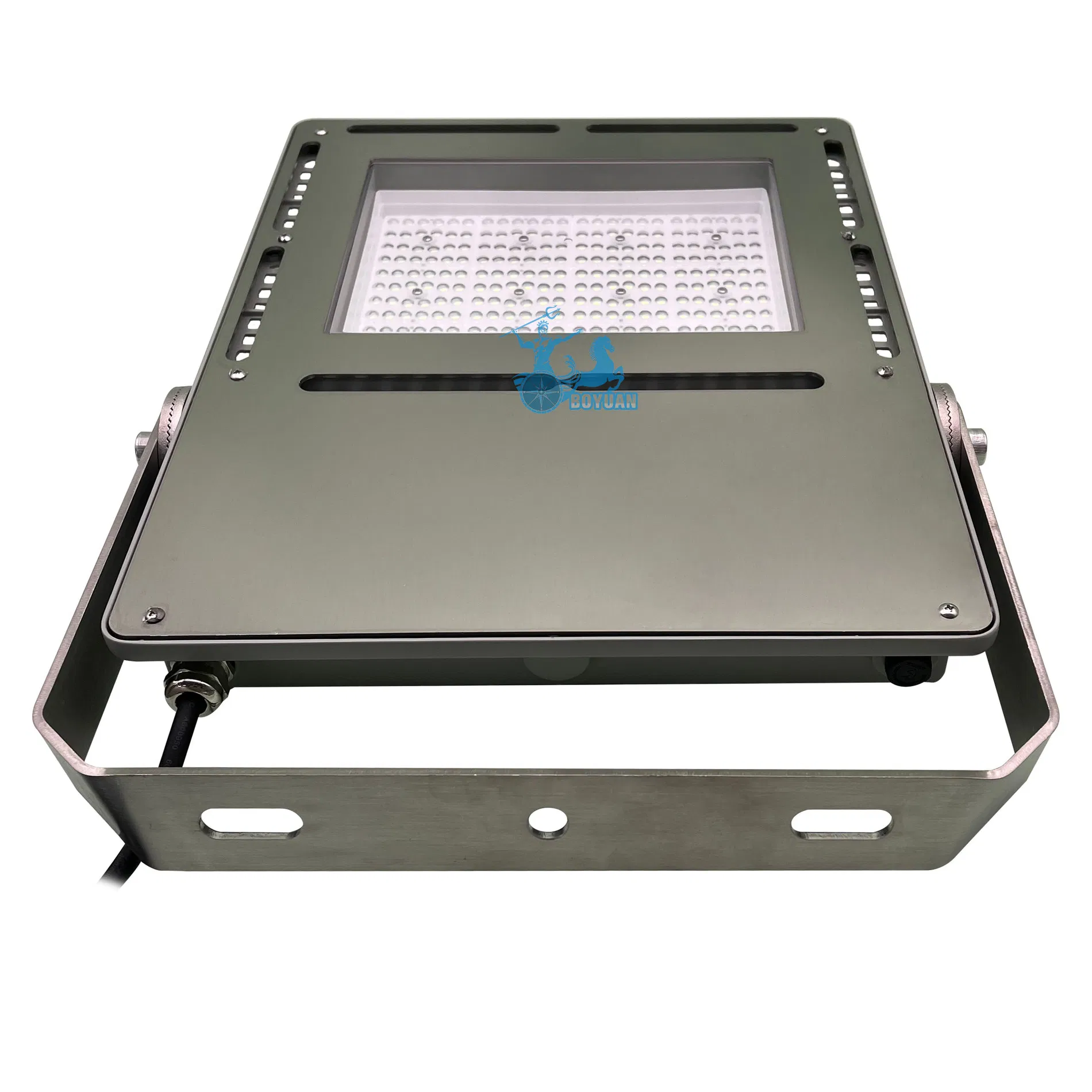 Marine Grade LED Floodlight Stainless Steel IP68 Ik10 for Vessel Deck Port Offshore Platform Coastal Project and Marine Aquaculture Lighting with AC DC Input