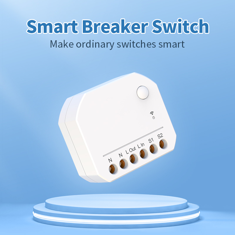 Smart WiFi Mini Switch Module for Voice-Controlled Lighting