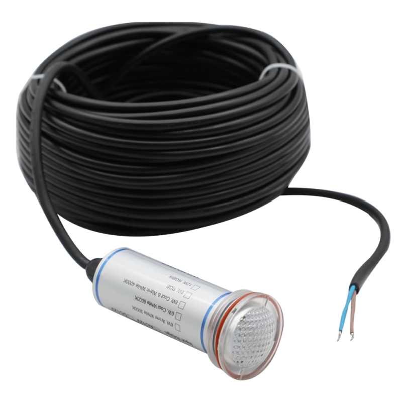 LED Nicheless Swimming Pool Light 1.5 Inch Underwater Lamp IP68 12W RGBW Remote Control Color Changing 50FT 100FT 150FT Alternative to Globrite