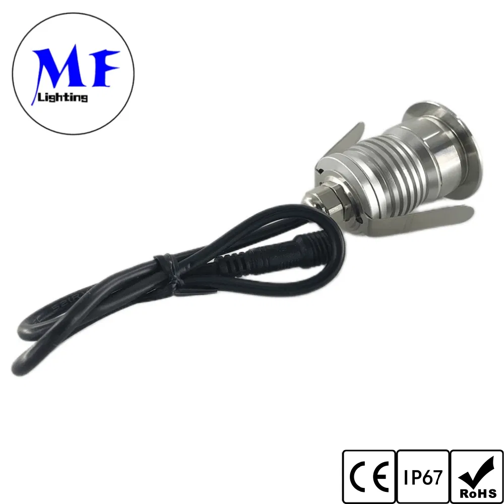 16yrs Manufacture 3years Warranty IP67 Pool Landscape Outdoor Waterproof Aluminum+Stainless Steel 1 2 3W Buried Ground Inground DC12-24V LED Underground Light