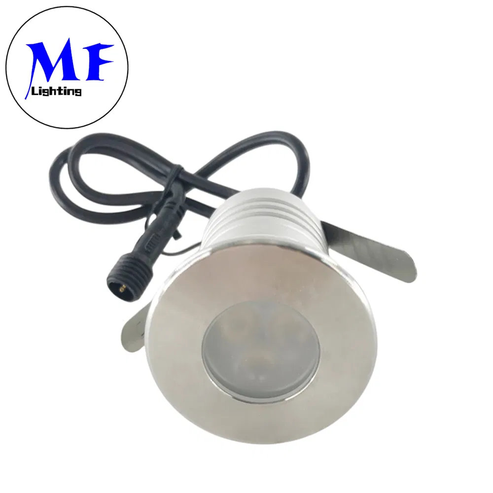 DC12V-24V 3W Underground IP68 Waterproof Recessed Outdoor Deck RGB LED Inground Well Floor Light for Garden Landscape Swimming Pool Lighting
