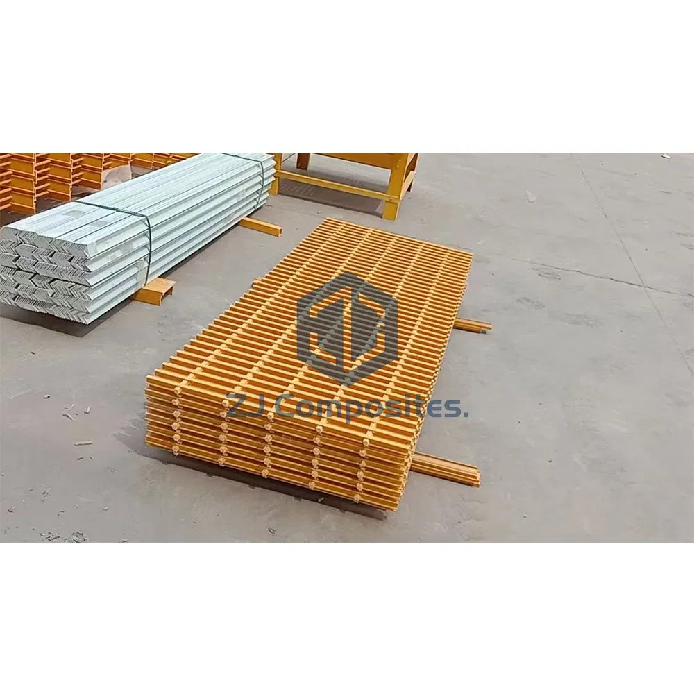 Heavy Duty GRP Pultruded Grating Maintenance Free Factory Production