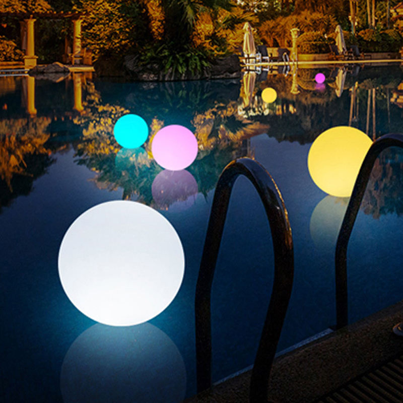 Hot Selling LED Ball Round Big Size Outdoor Garden Plastic Pool Floating Solar Ball Garden Light