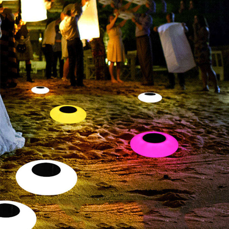 RGB Solar Floating Light with Remote Control IP68 Swimming Pool Solar Underwater Floating Light Diving Light