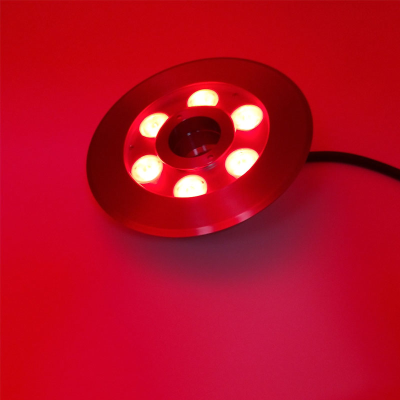 IP68 Waterproof High Lumens Submersible RGBW LED Underwater Fountain Nozzle Ring Lights