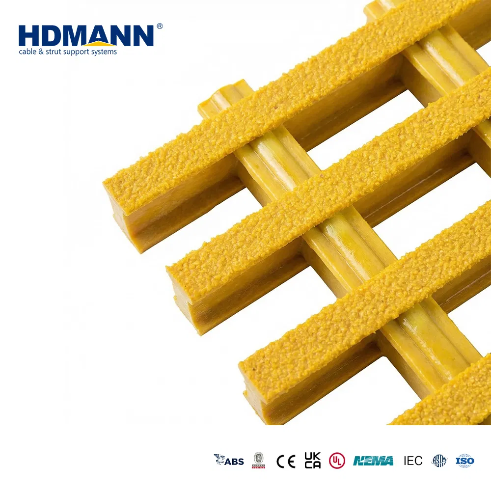 Hdmann Composite Polyester Fiberglass Pedestrian Decking GRP Pultruded FRP Gratings