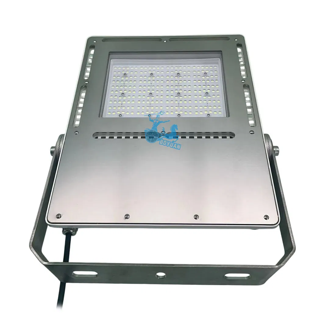 Marine Grade Stainless Steel LED Floodlight 50W-1000W AC/DC IP68 Ik10 for Shipyards and Coastal Facilities and High Salinity Outdoor Environments