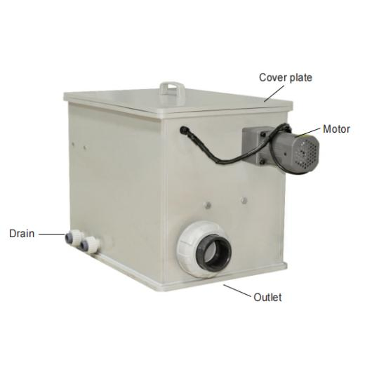 Fish/Shrimp Incubators Filter Aquarium Made of 304/316 Stainless Steel Aquatec Drum Filter with Switch Light