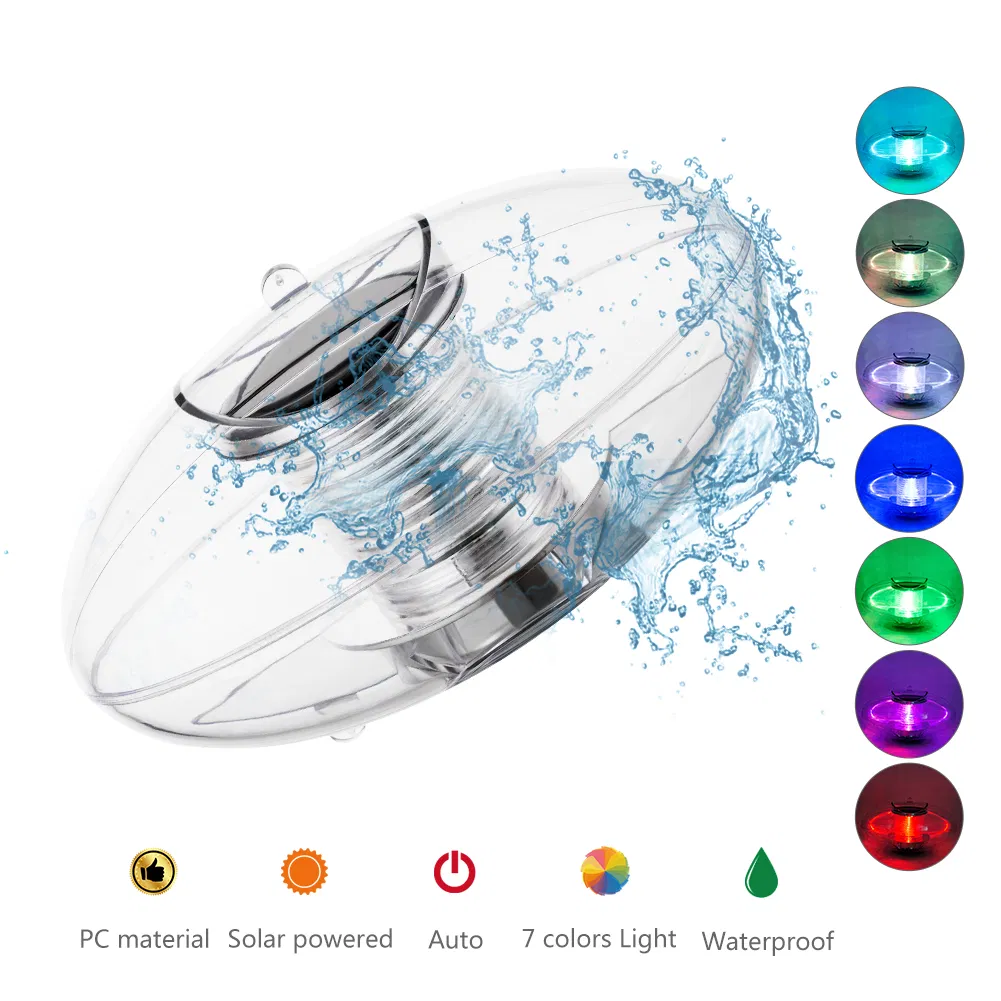 RGB Colorful Solar Floating Pool Light 1