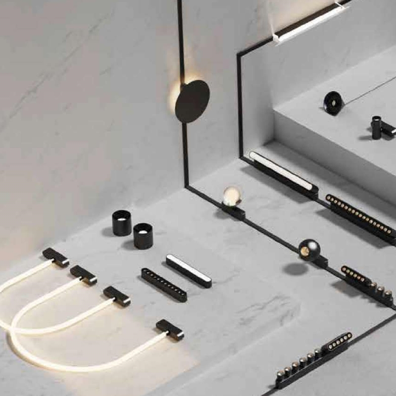 Smart Remote-Controlled 24V LED Track Lighting for Modern Interiors