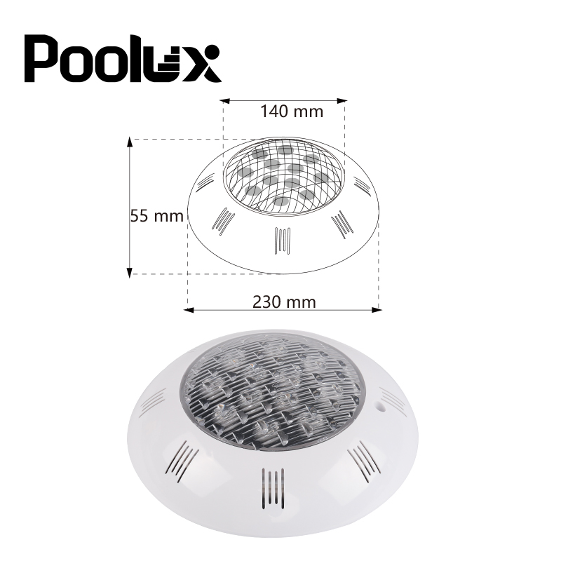 Submersible Recessed IP68 Waterproof RGB Inground Pool Lighting Wireless Wall Mounted Underwater Lamp Pool LED Swimming Light