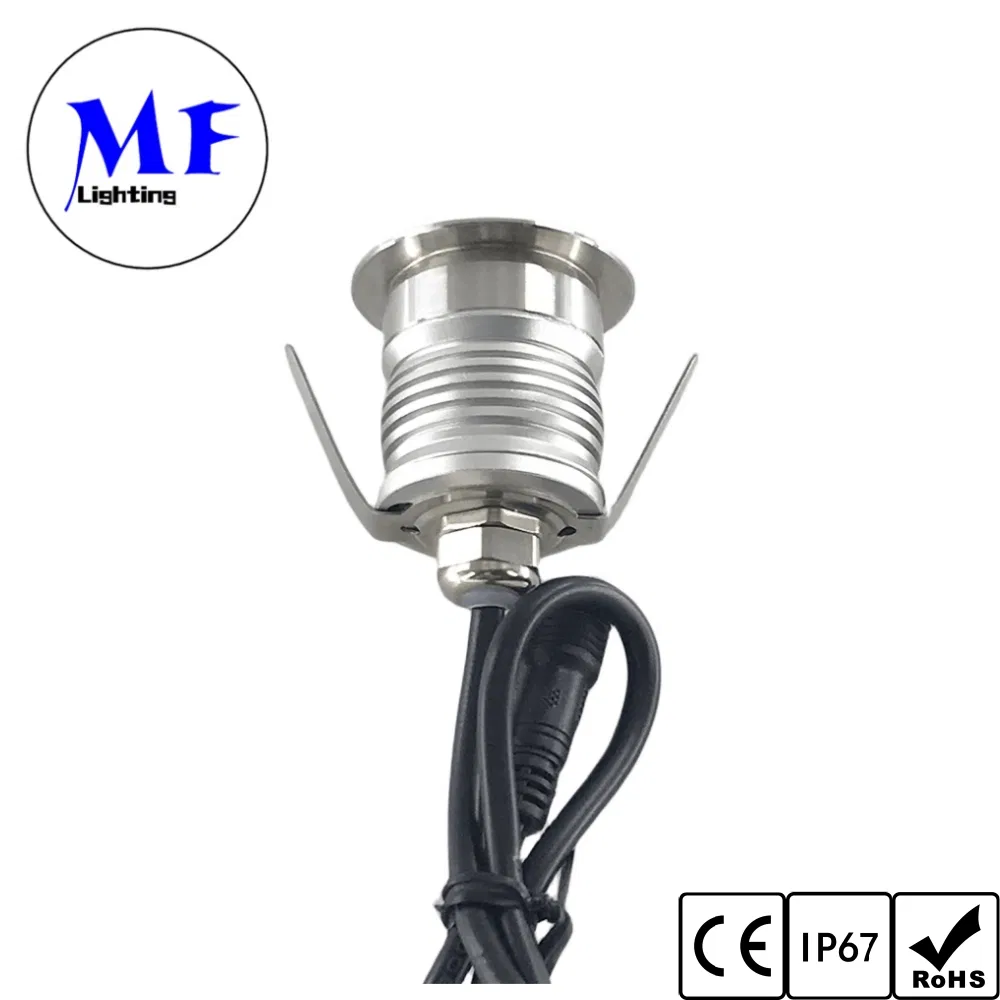 16yrs Manufacture 3years Warranty IP67 Pool Landscape Outdoor Waterproof Aluminum+Stainless Steel 1 2 3W Buried Ground Inground DC12-24V LED Underground Light