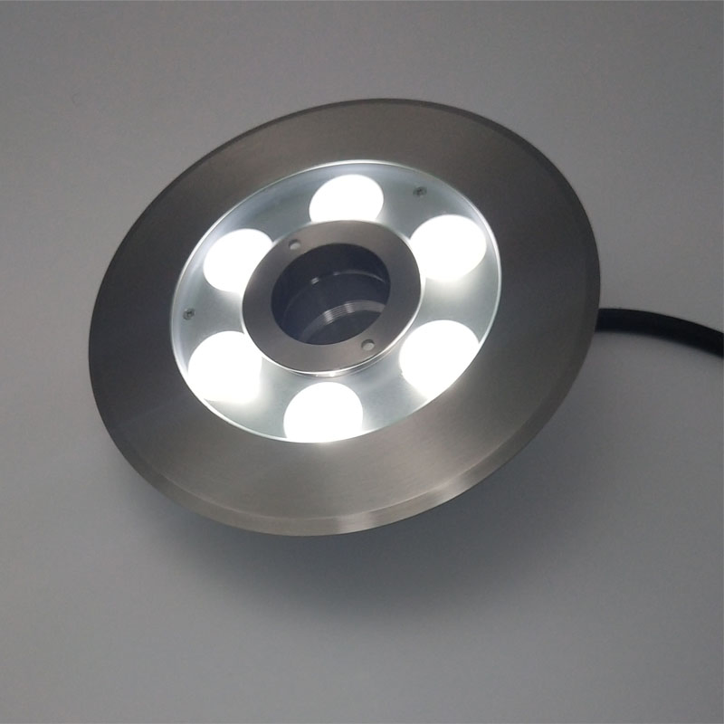 IP68 Waterproof High Lumens Submersible RGBW LED Underwater Fountain Nozzle Ring Lights