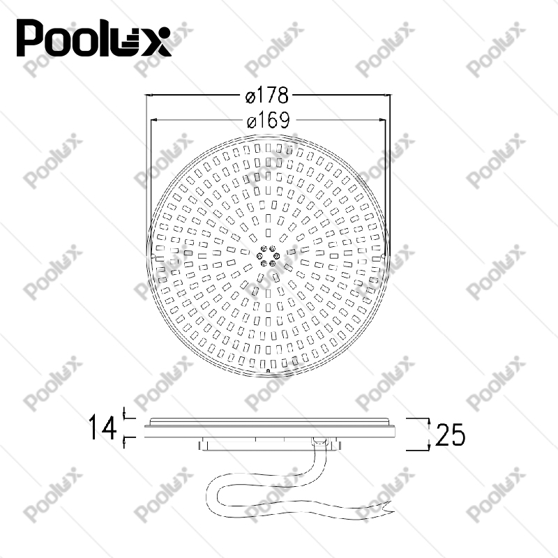 LED Pool Lights for Inground Pool 12V Large Pool Light Color Memory Lights Panel Remote Control