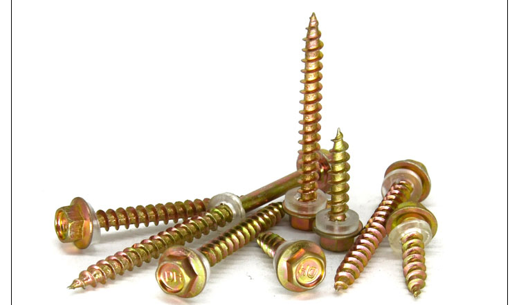 Galvanized House Screw Hexagonal Wood Screw/Cross Recessed Countersunk Head Screws/Outer Hexagon Self-Tapping Screw