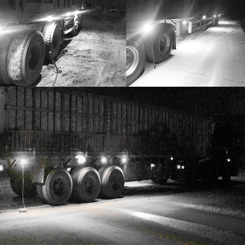Car Accessories 48W Tractor Truck Square Led Work Light Mini Driving Lights for Vehicle Auto Offroad Led Work Light