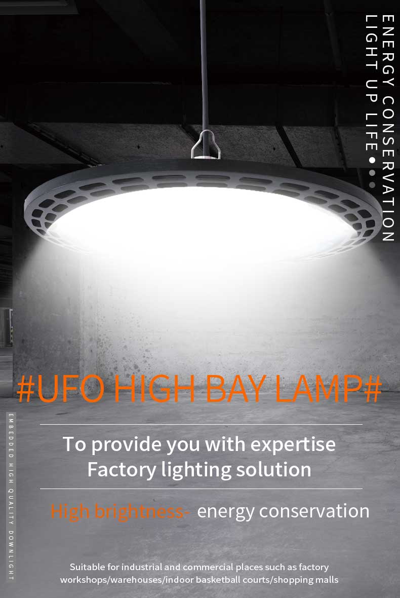 Factory Price Industrial Lamp Lighting Indoor Smd Aluminum 100w 150w 200w 300w Ufo Led Highbay Light
