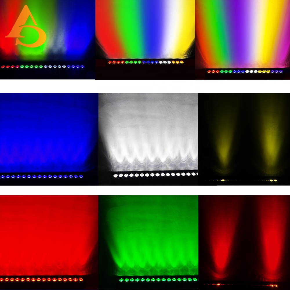 Hot Selling Dmx Wall Washer Light Color Changing Wash bar 18pcs 18w Linear Wall Washer Light