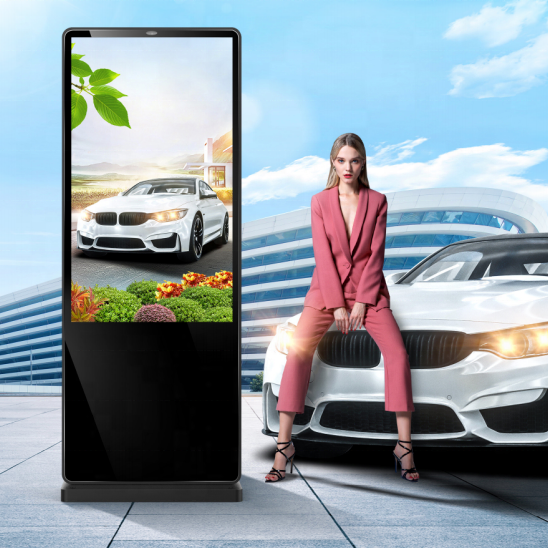 Custom 85 Inch Outdoor Ultra Bright 4K Digital Signage Totem IP65 Waterproof Advertising Display For Bus Station Airport