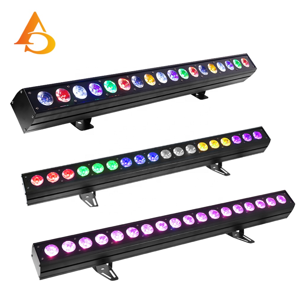 Hot Selling Dmx Wall Washer Light Color Changing Wash bar 18pcs 18w Linear Wall Washer Light