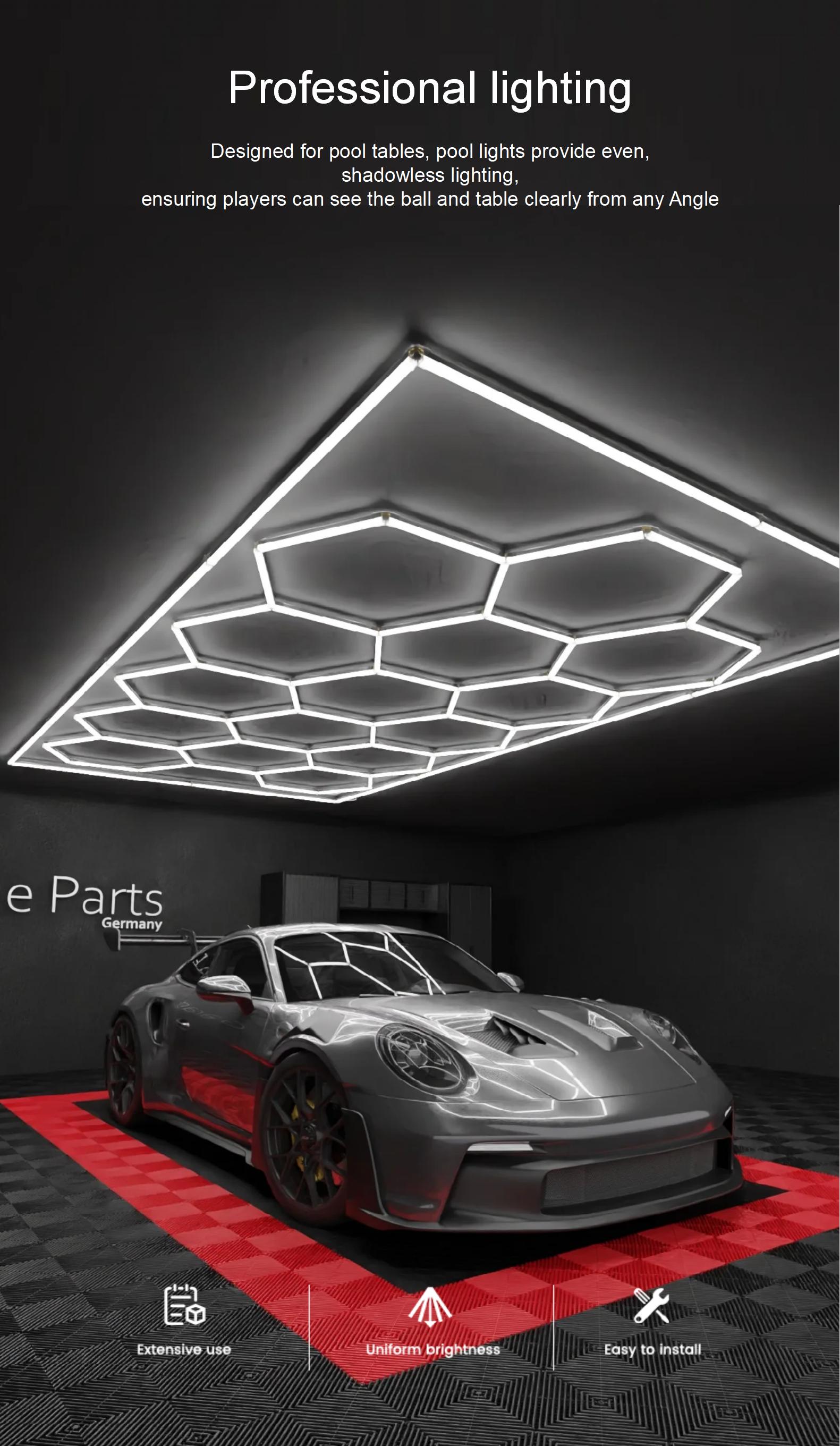 Hexagon LED light application display 4
