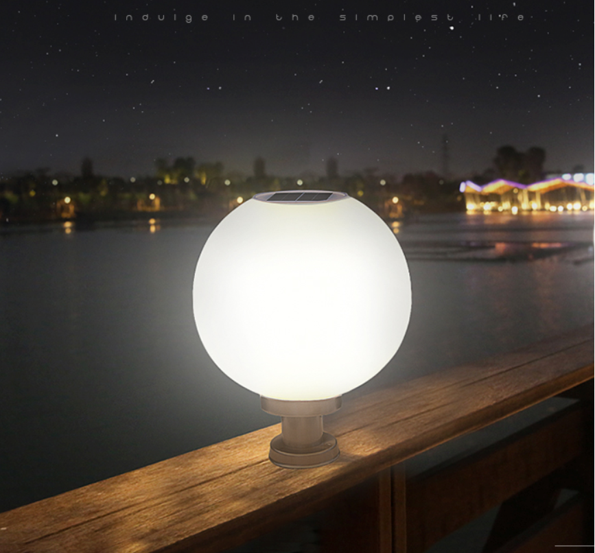 Solar Lights Outdoor Pillar Light Ball Garden