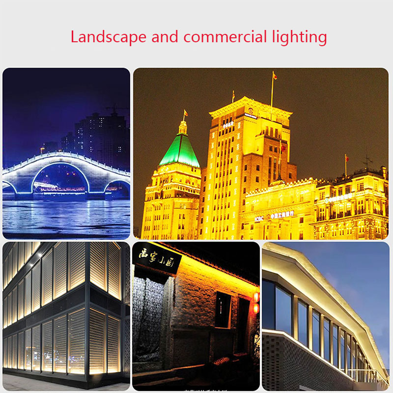 Linear Wall Washer Light Dmx512 RGB Dc24v Led Building Light Strip 18w 24w 36w Wall Lamp Outdoor Architectural Lighting