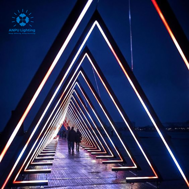 Wedding Geometric Led Metal Arch