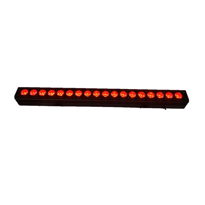 Professional 18pcs*10W Rgbw 4in1 Led Wall Washer Light Linear Dmx Wash Dj Equipment Ip65 Waterproof matrix bar