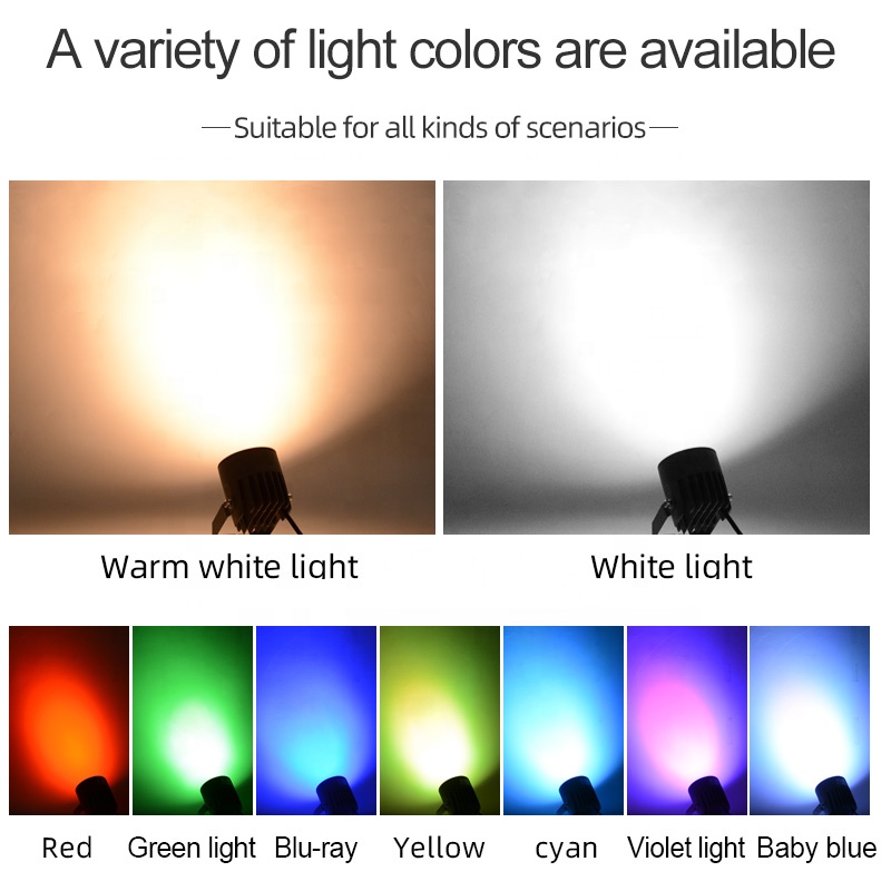 LED Spot Light Outdoor IP67 High Penetration Spotlight for Architectural Lighting Garden Villa