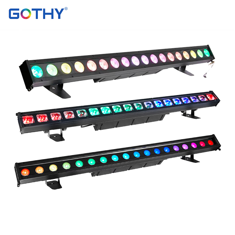 Outdoor DMX Led Light Bar 18 RGBW LED Wall Washer 18x10W Aluminum Housing IP65 Waterproof Exterior Flood Light