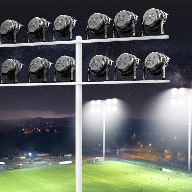 AORUITAI IP65 600 800 1000 1200 W High Brightness LED Sport High Mast Flood Light for Tennis Stadiumd Football Airport
