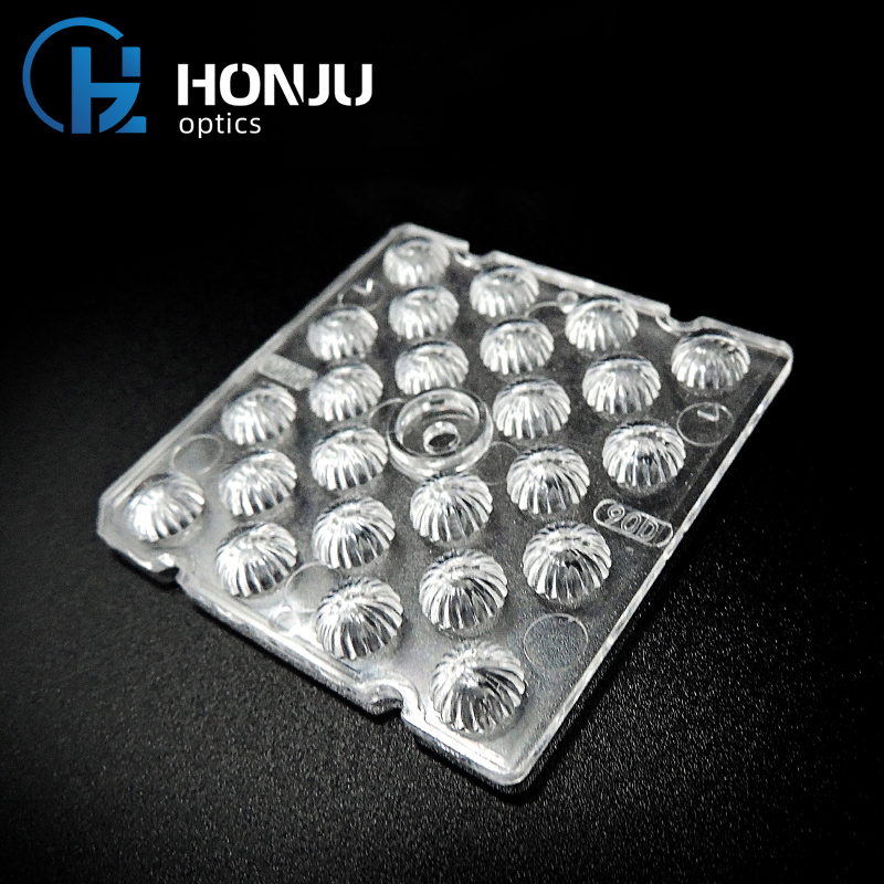 HONJU 24 Beads 90 Degree Led Optical Square PC Gym Tunnel Lens Outdoor Road Lighting 5050 Led Street Light Module
