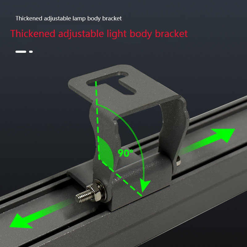 Linear Wall Washer Light Dmx512 RGB Dc24v Led Building Light Strip 18w 24w 36w Wall Lamp Outdoor Architectural Lighting