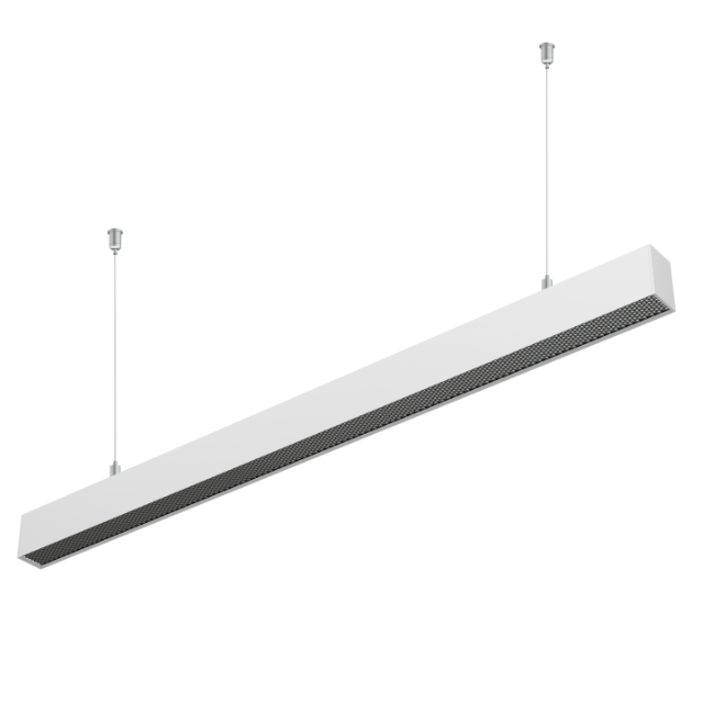 RONSE High Batten Large Linear LED Indirect Suspended Warehouse Lighting Glare-Free with Seamless Fitting Linear Light