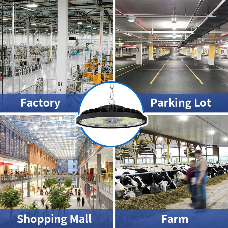 High Quality Industrial Led High Bay Light 100W 150W 200W Led Work Shop Light Ip65 ufo Commercial Highbay Warehouse Lighting