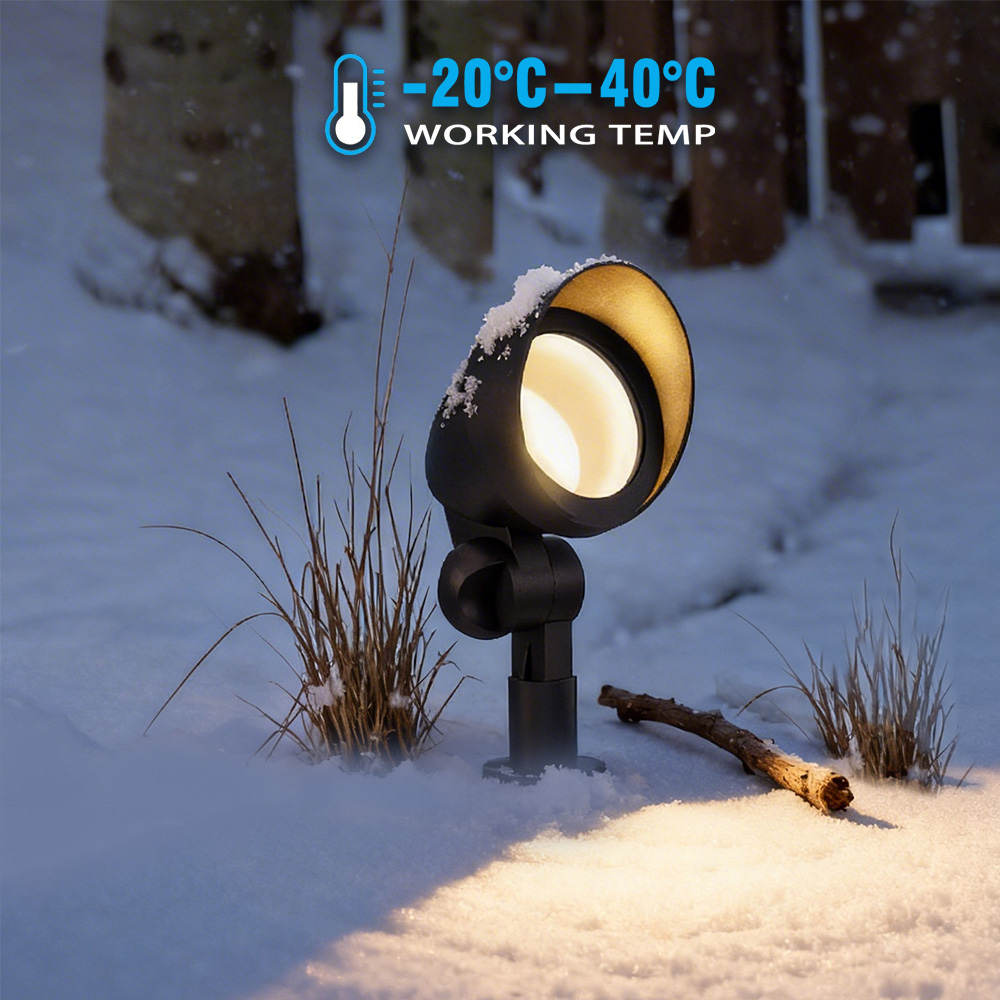 5CCT Manual Dimmable LED Landscape Spotlight 12V 24V Low Voltage 5W SMD LED Outdoor Yard Tree Exterior Garden Spike Light